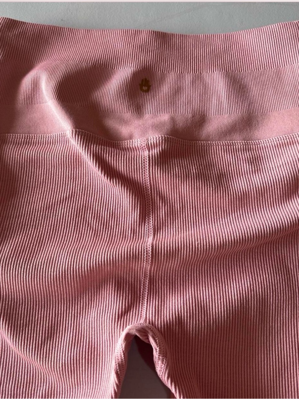 Spiritual Gangster Pink Ribbed Leggings